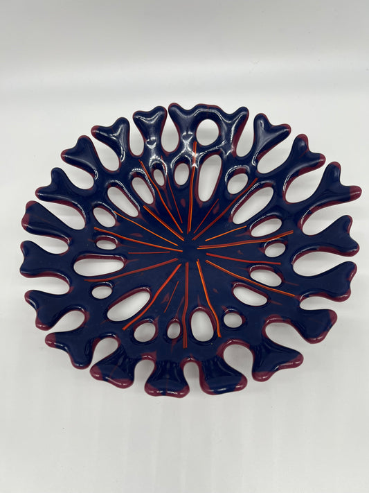 Blue & Plum Coral Bowl